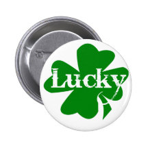 Lucky Irish St. Patricks Day Green Shamrock Pins