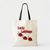 Lucky Little Ladybugs Canvas Bags