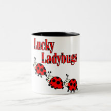 Lucky Little Ladybugs Coffee Mugs