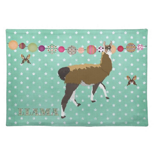 Lucky Llama & Butterfly Placemat