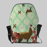 Lucky Llama & Golddust Butterflies Messenger Bag messenger bags