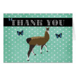 Lucky Llama Thank You Card