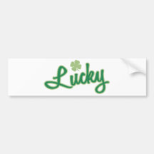 Lucky (Shamrock) Bumper Sticker