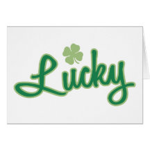 Lucky (Shamrock) Card
