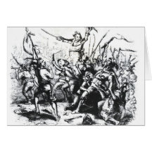 Luddite Rioters Greeting Card
