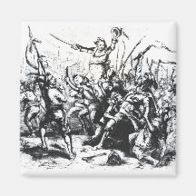 Luddite Rioters Refrigerator Magnet
