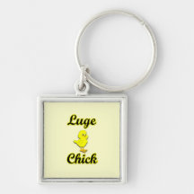 Luge Chick Keychains