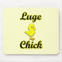 Luge Chick Mousepads