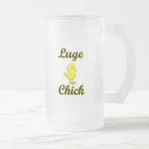 Luge Chick Mugs
