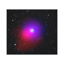 Lulin is a comet stretched canvas print