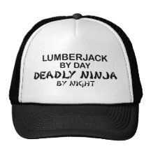 Lumberjack Deadly Ninja by Night Mesh Hats