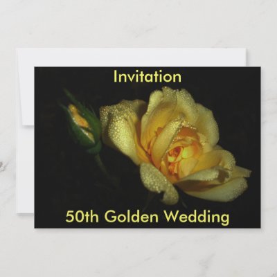 luminous 50th Golden Wedding Invitation by dawnmcininch INVITES
