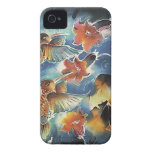 Luminous Hummingbirds and Flowers iPhone 4 Case