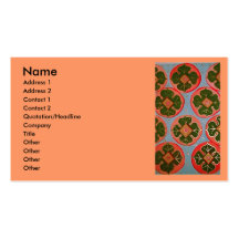 luminous Persimmons Business Card Template