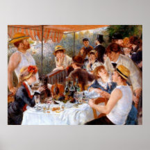 Luncheon of the Boating Party Poster