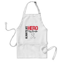 Lung & Bone Cancer - Always My Hero My Grandpa Apron