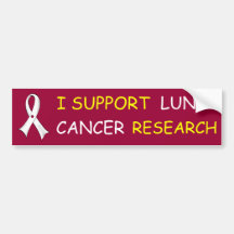 Lung Cancer Awareness Bumper Sticker