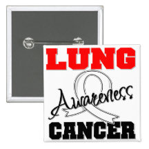 Lung Cancer Awareness Pinback Button