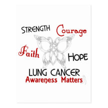 Lung Cancer Celtic Butterfly 3 Post Card