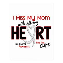 Lung Cancer I Miss My Mum Postcards