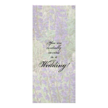 Lupin Floral Wedding Invitation