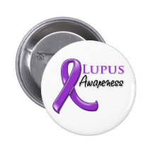 Lupus Awareness Ribbon Buttons