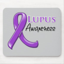 Lupus Awareness Ribbon Mouse Pads