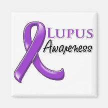 Lupus Awareness Ribbon Refrigerator Magnet