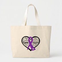 Lupus Heart Ribbon Collage Bags
