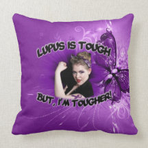 Lupus is Tough... Butterfly Pillow