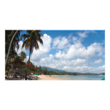 Luquillo Beach Puerto Rico Personalized Photo Card