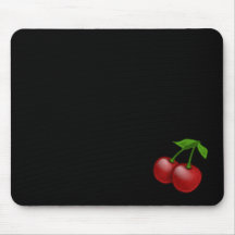 Luscious Retro Cherries Mouse Pad