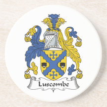 Luscombe Family Crest Beverage Coaster