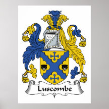 Luscombe Family Crest Print