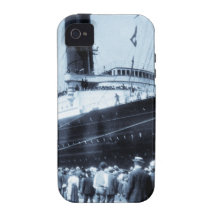 Lusitania Docked in New York City Blue Tone iPhone 4/4S Cover