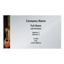Lute - Platinum Finish Business Card Templates