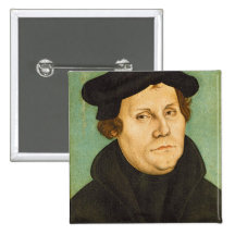 Luther as Professor, 1529 Button