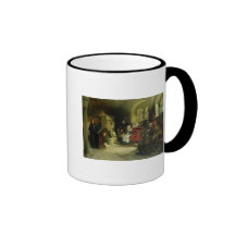 Luther Preaches using his Bible Translation Coffee Mug