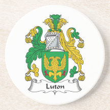 Luton Family Crest Beverage Coaster