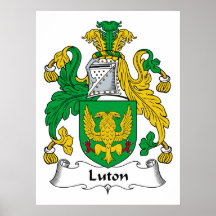 Luton Family Crest Print