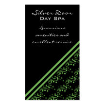 Luxurious Glam Business Card, Mint Green