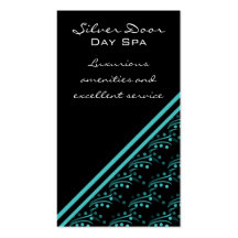 Luxurious Glam Business Card, Teal