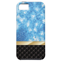 Luxury Blue Ice Crystal iPhone 5 Case