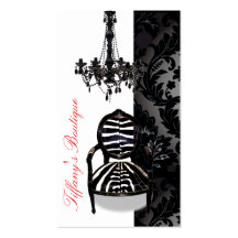 Luxury Vintage Chandelier Boutique Business Cards