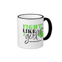 Lyme Disease Awareness Fight Like a Girl Mugs