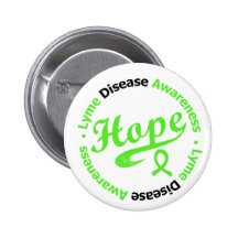 Lyme Disease Awareness Hope Circular v2 Button