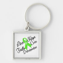 Lyme Disease Love Hope Determination Keychain