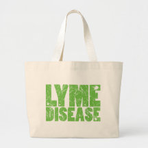 Lyme Green "Lyme Disease" design with ticks Bag