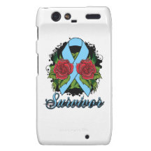 Lymphedema Survivor Rose Grunge Tattoo Motorola Droid RAZR Cases