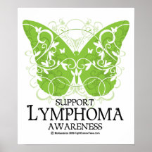 Lymphoma Butterfly Posters